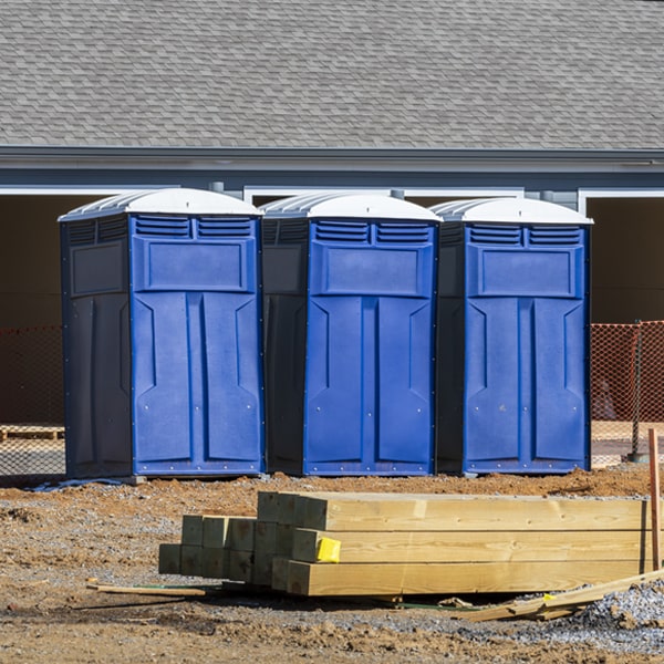 what is the expected delivery and pickup timeframe for the portable toilets in Livermore California